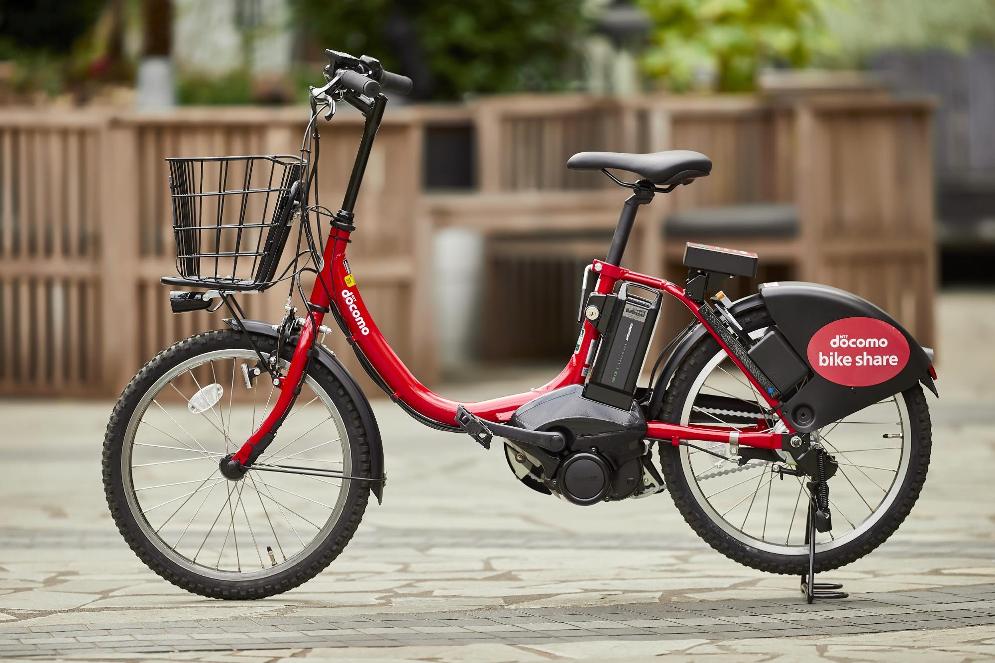 ドコモ・バイクシェアの自転車シェアリングのイメージ