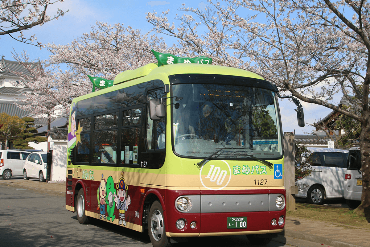 野田市が運営するコミュニティバス「まめバス」(提供:野田市)
